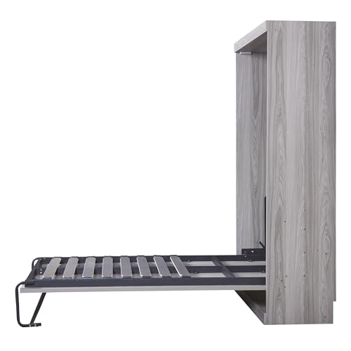 SOFTSEA Full Murphy Bed Wardrobe Wall Bed with Cabinet Can be Folded into Cabinet for Small Space