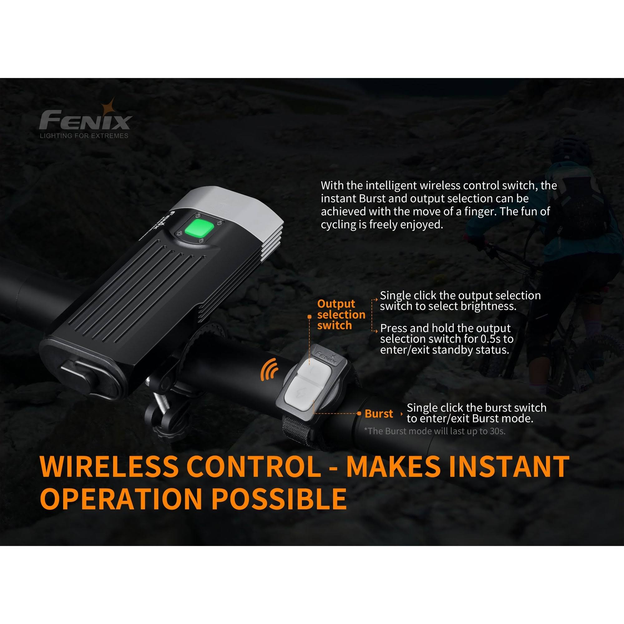 Fenix BC30 V2.0 with Wireless Remote Switch LED Bike Light