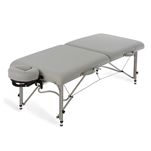 EARTHLITE Portable Massage Table LUNA - Ultra-Lightweight, Patented Aluminum Reiki Frame incl. Flex-Rest Face Cradle & Carry Case (29lb)
