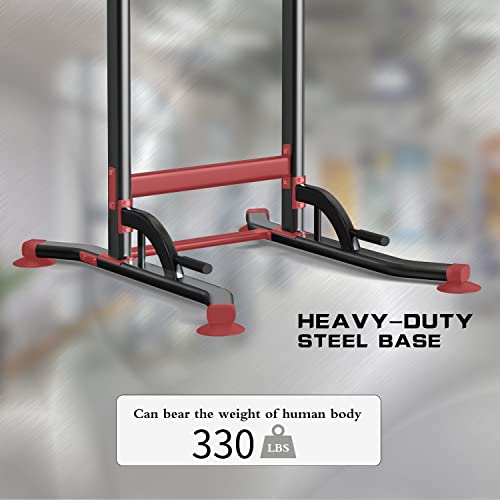 Wesfital Pull Up Bar Power Tower Dip Bar Station Dip Stand Multi-Functional Workout Equipment Strength Training Machine for Men Women Home Gym