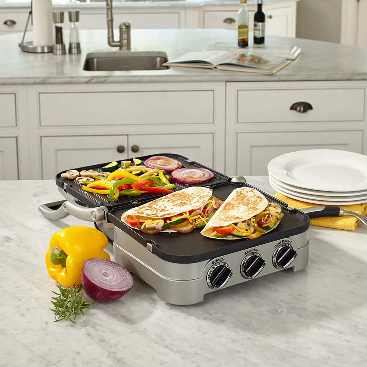 Cuisinart Griddler & Waffle Plates Set