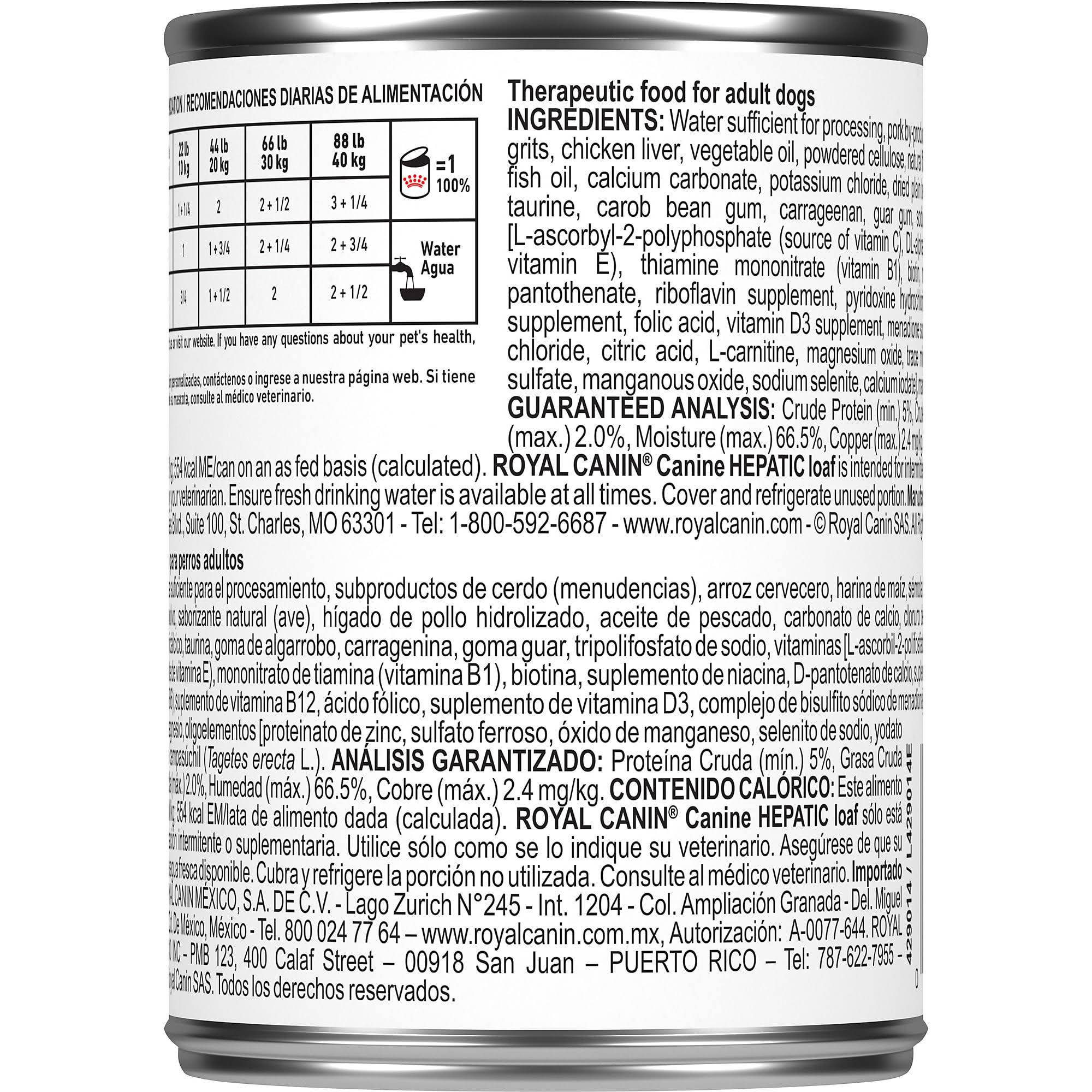 Royal Canin Veterinary Diet Hepatic Canned Dog Food, 14.4-oz, 24 ct