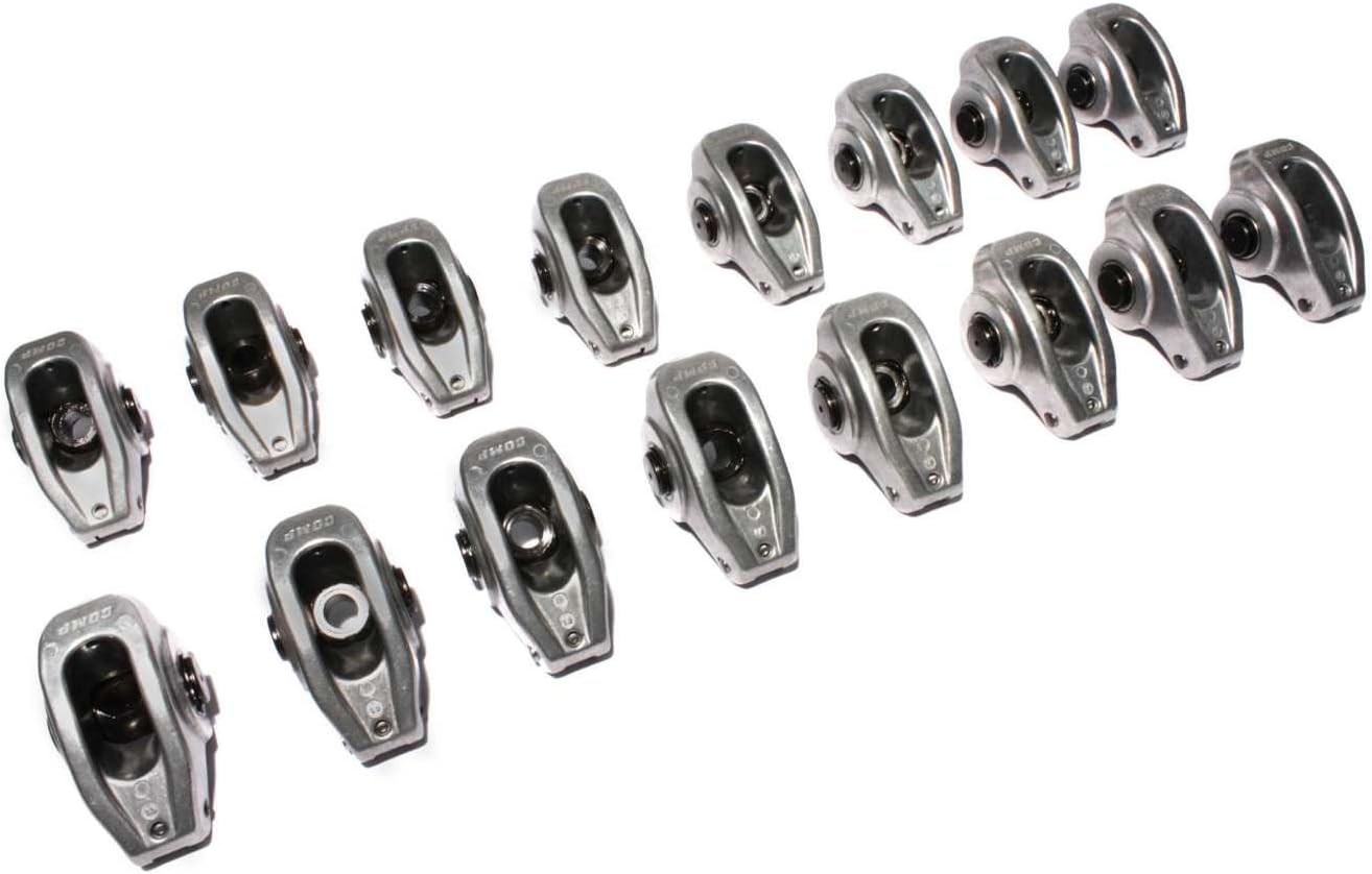 COMP Cams 17001-16 High Energy Aluminum 1.5 Ratio Roller Rocker Set for SBC 265-400 w/ 3/8 Stud