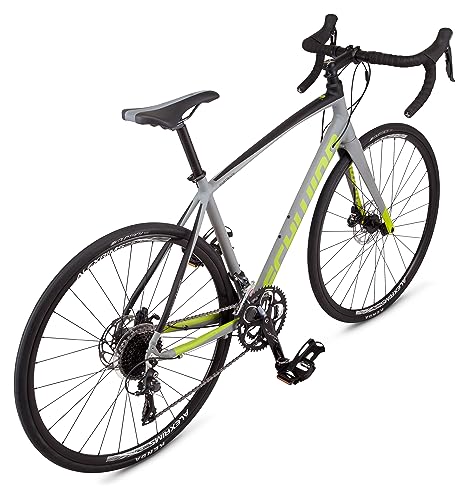 Schwinn Fastback Adult Performance Road Bike, Beginner to Intermediate Bicycle Riders, Aluminum Frame, 700c Wheels, 14-18 Speed Drivetrain