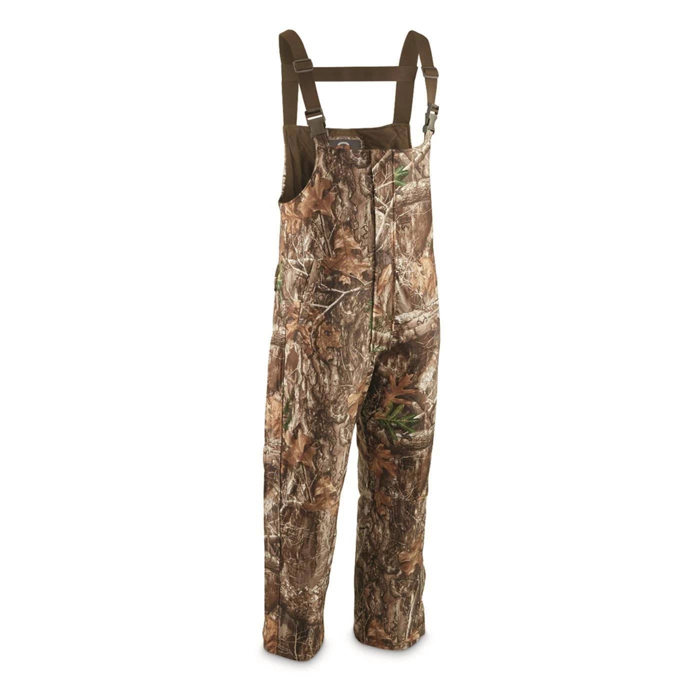 Guide Gear Men&s Guide Dry Hunt Bibs, Waterproof, Insulated, Realtree Edge, M