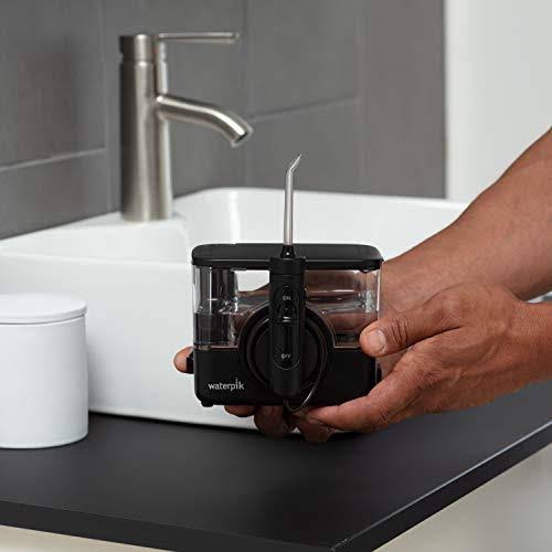 Waterpik Ion Professional Cordless Water Flosser Teeth Cleaner Rechargeable and Portable, Black, 1 Count