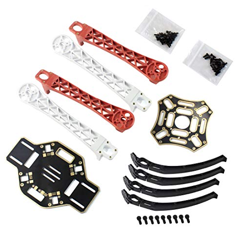QWinOut DIY 2.4G 8CH KK V2.3 F450 Frame RC Quadcopter 4-Axle UFO Unassembly Kit RTF/ARF Drone (KK FC Version)