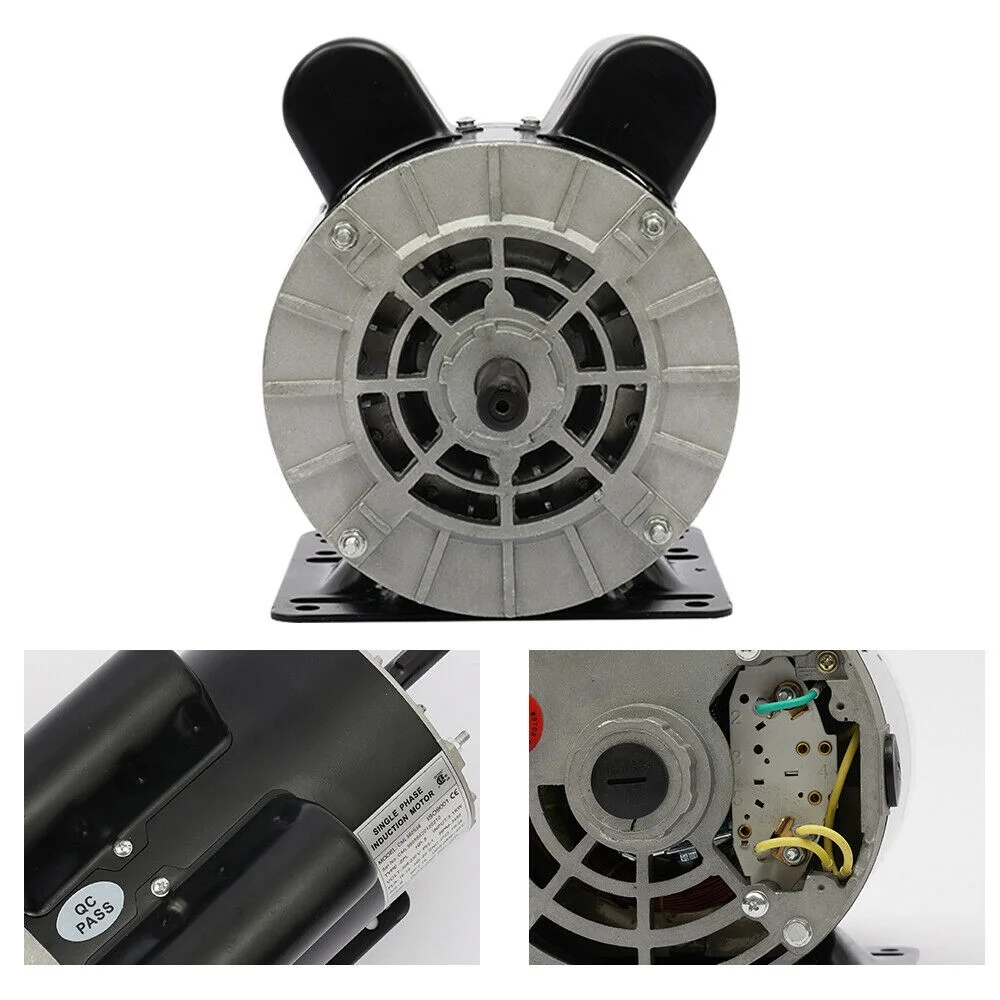 TFCFL 5 HP SPL 3450 RPM Air Compressor Single Phase 56 Frame Electric Motor 208v-230v