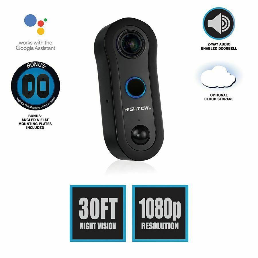 Night Owl 1080p Wireless Smart Doorbell CL-2WDMC