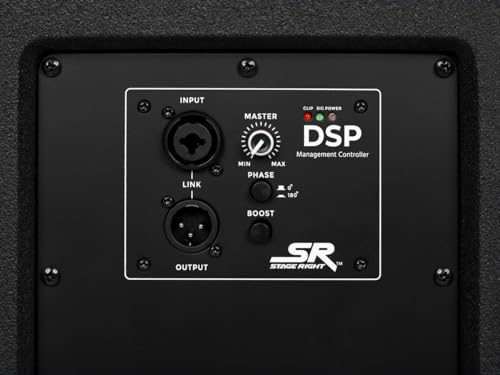 Monoprice Stage Right LM15A 1000W 15in Powered Subwoofer Speaker with Class D and DSP