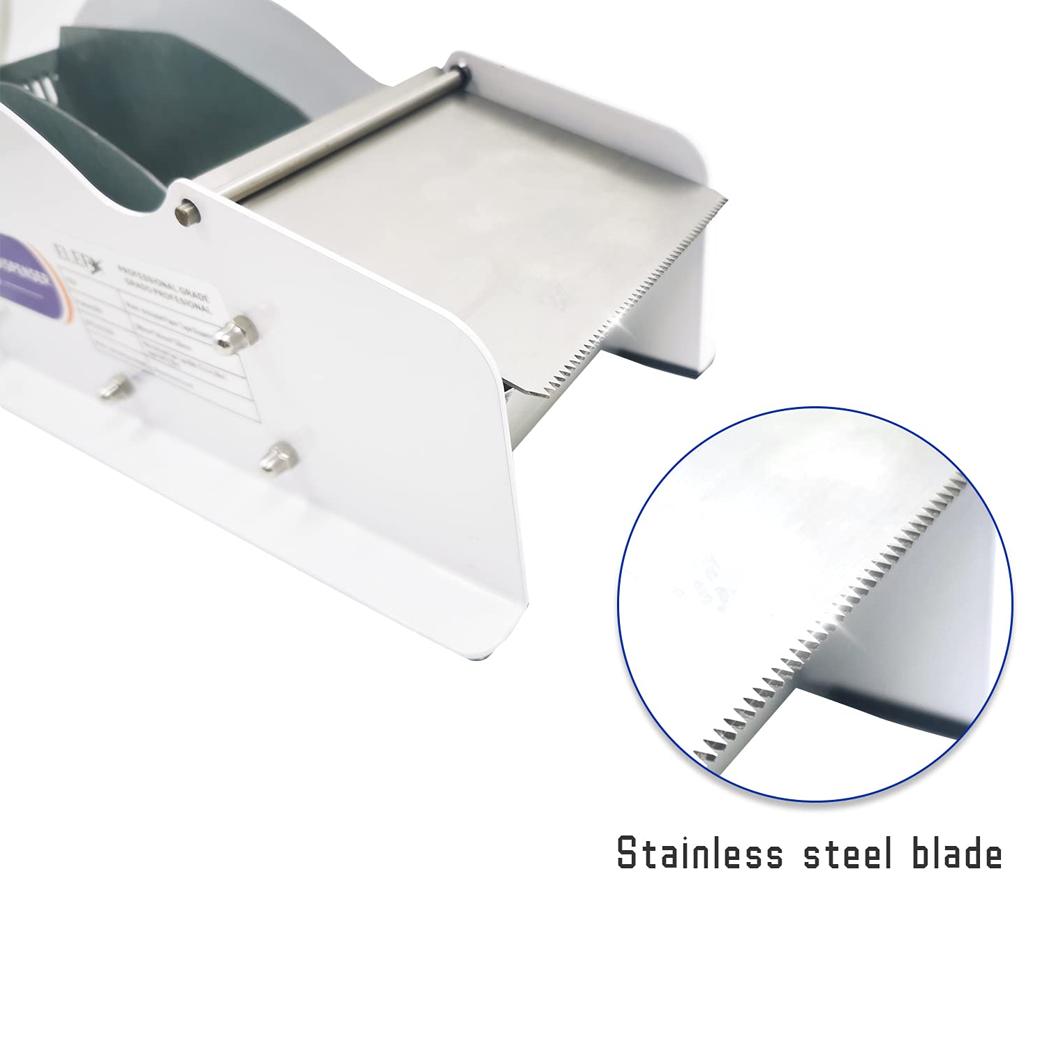 Elepa Water Activated Tape Dispenser- Manual Kraft Tape Dispenser,3.5-Inch Wide,Ideal for Low-Volume Carton Sealing by Non-Fiberglass Water-Activated Kraft Tape