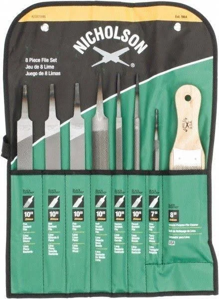 Nicholson 8 Piece Machinist File Set 22025NN