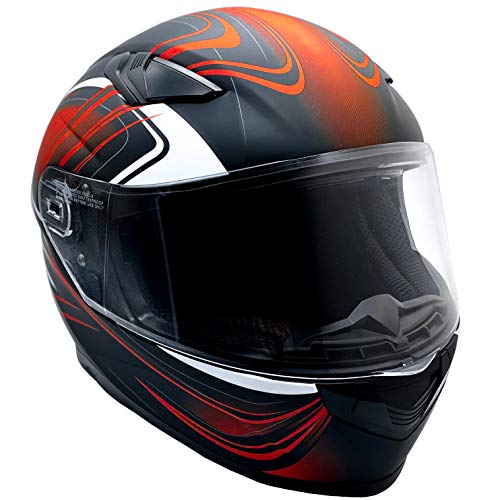 Typhoon Helmets Adult Full Face Heated Dual Lens Shield Snowmobile Helmet