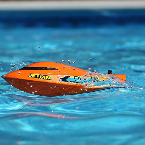 Pro Boat RC Jet Jam V2 12" Self-Righting Pool Racer Brushed RTR Batteries for Transmitter Not Included Orange PRB08031V2T1