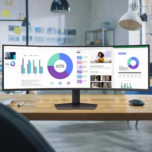 SAMSUNG 49" Odyssey G9 (G95C) Series DQHD 1000R Curved Gaming Monitor, 240Hz, 1ms(GtG), DisplayHDR 1000, AMD FreeSync Premium Pro, Eye Saver Mode, Auto Source Switch+, LS49CG950ENXZA, 2024