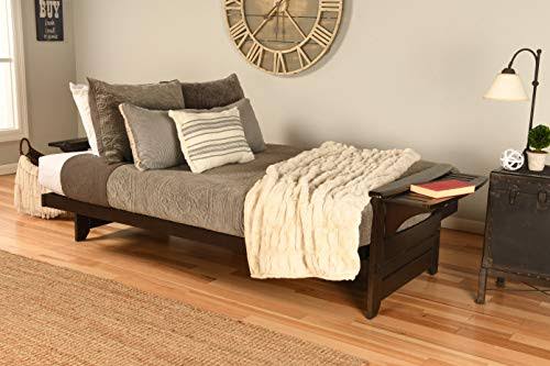 Kodiak Monterey Espresso Queen Futon with Suede Red Mattress