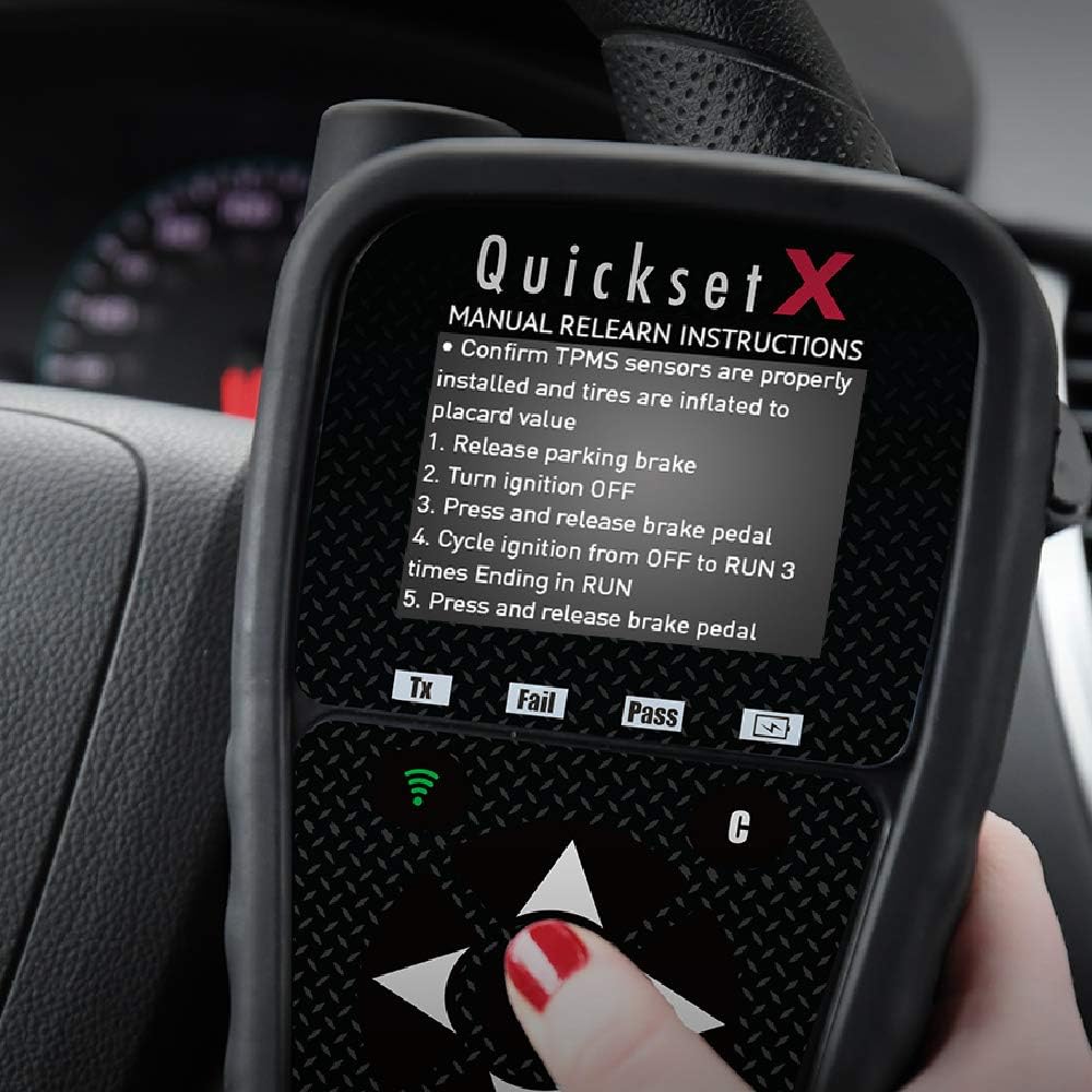 ATEQ Quickset X TPMS Activation and ECU Reset Tool Includes OBD Cable - Domestic, European and Import Vehicle Coverage up to 2020