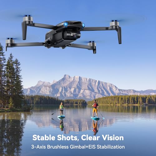 Ruko U11MINI 4K, Drones with Camera for Adults 4K Video 8K Photo, Under 249g, 3-Axis Gimbal EIS, 20000ft FPV Transmission, AI Takeoff/Landing, Auto Return, GPS with Beeper, Beginner (96-Min Flight)