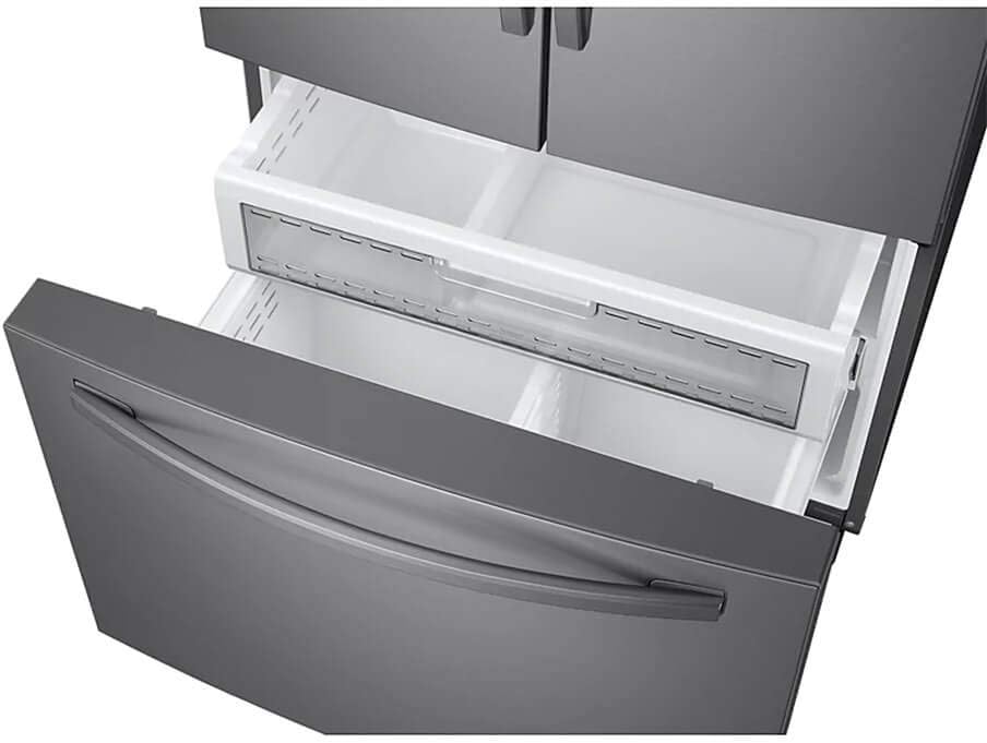 SAMSUNG RF28R6201SR 28 cu. ft. 3-Door French Door, Full Depth Refrigerator with CoolSelect Pantry(TM) in Stainless Steel