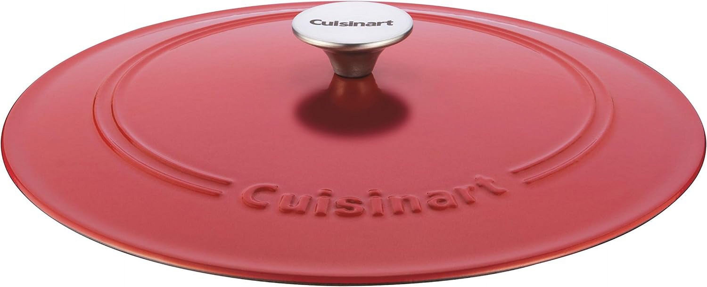 Open Box Cuisinart Cast Iron, 7 Quart - PEONY PINK