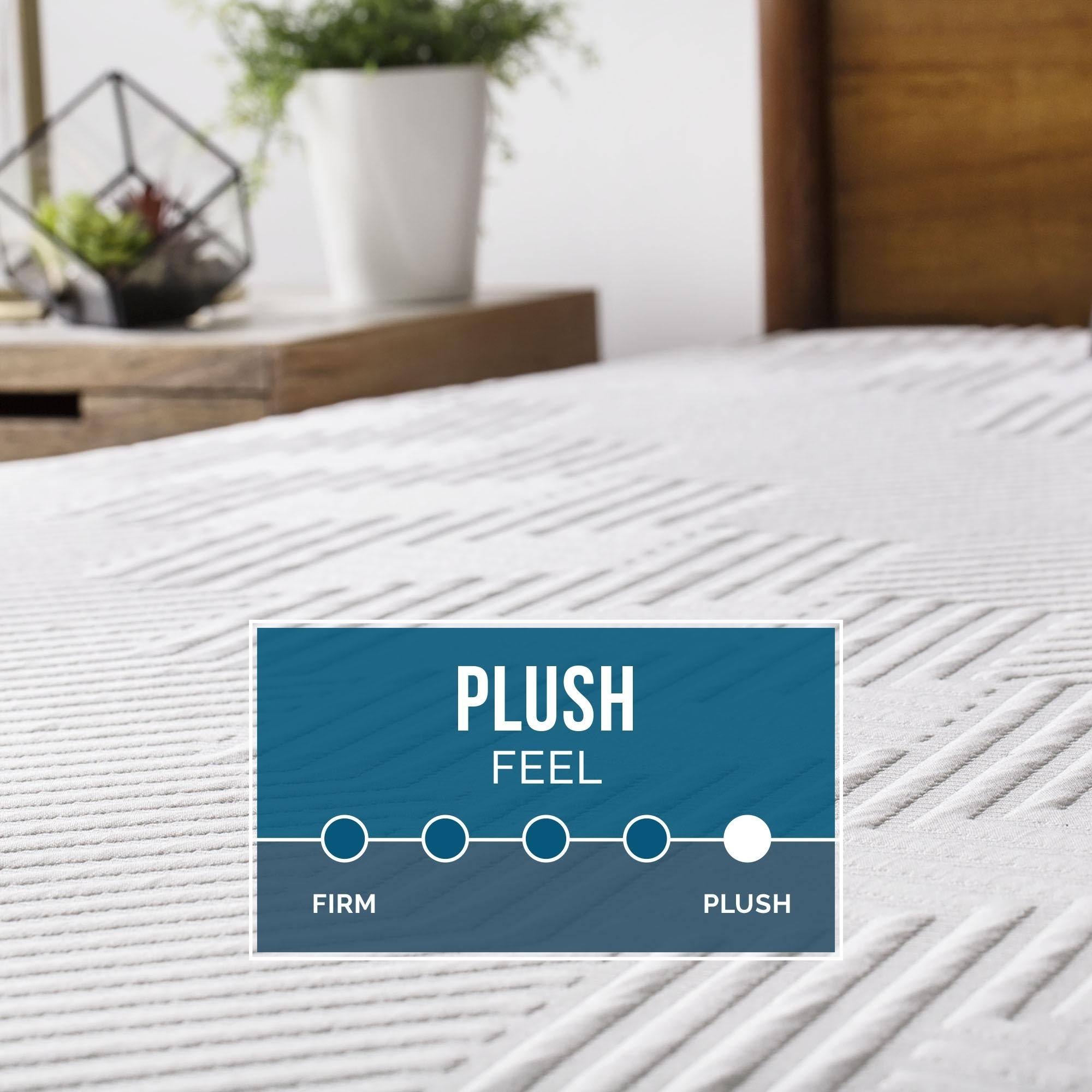 Lucid Comfort Collection 14-inch Plush Gel Memory Foam Mattress Queen