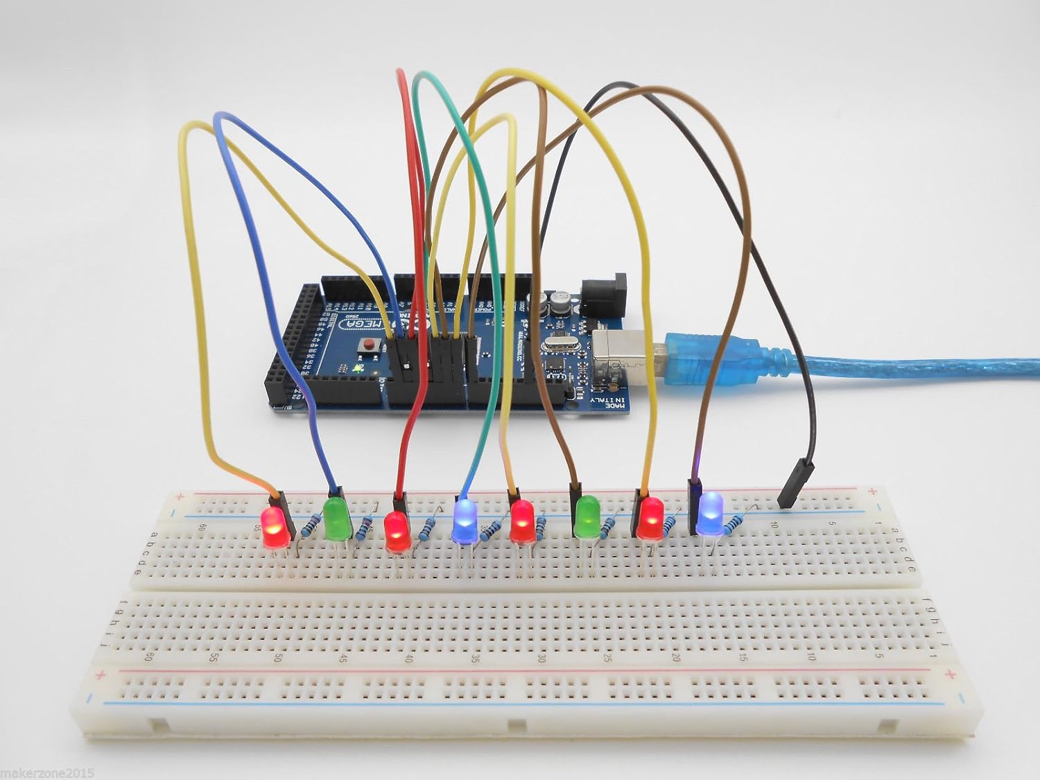 Complete Ultimate STEM Electronic Projects Starter Kit for Arduino with Mega2560, LCD1602, Servo, Stepper Motor, Sensors, Breadboard , Jumper Wire, Resistor, Capacitor, Transistor and Tutorial