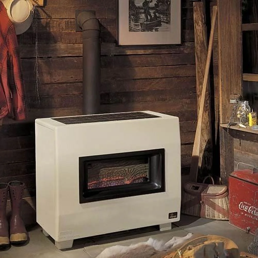 Empire  50000 BTU Vented Room Console Heater, Hydraulic Thermostat, Visual Flame with Blower - Natural Gas
