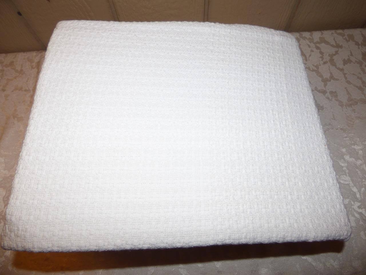 Lauren Ralph Lauren Classic 100% Cotton Full/Queen Blanket - White