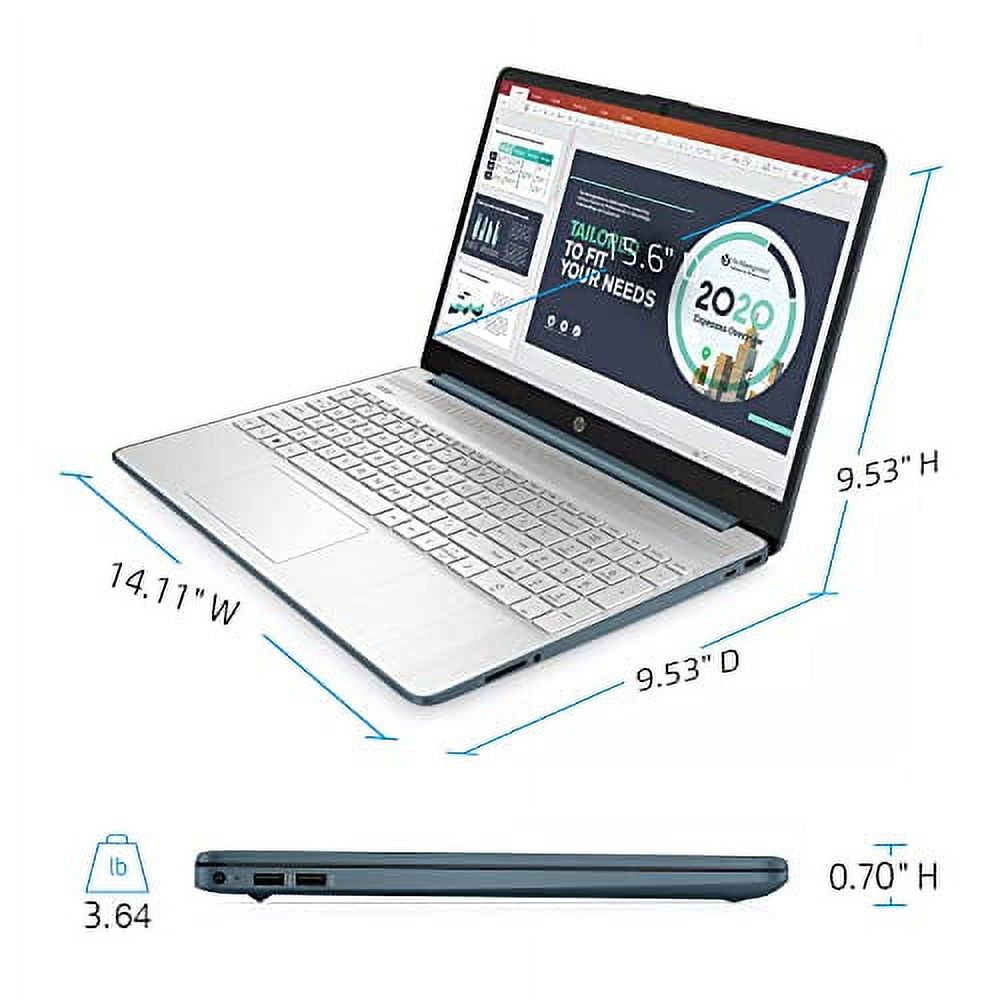 HP Pavilion Laptop, 15.6" HD Display, Intel Pentium Quad-Core Processor, Online Conferencing, Webcam, HDMI, WiFi, Bluetooth, Windows 11 (8GB RAM | 256GB SSD)