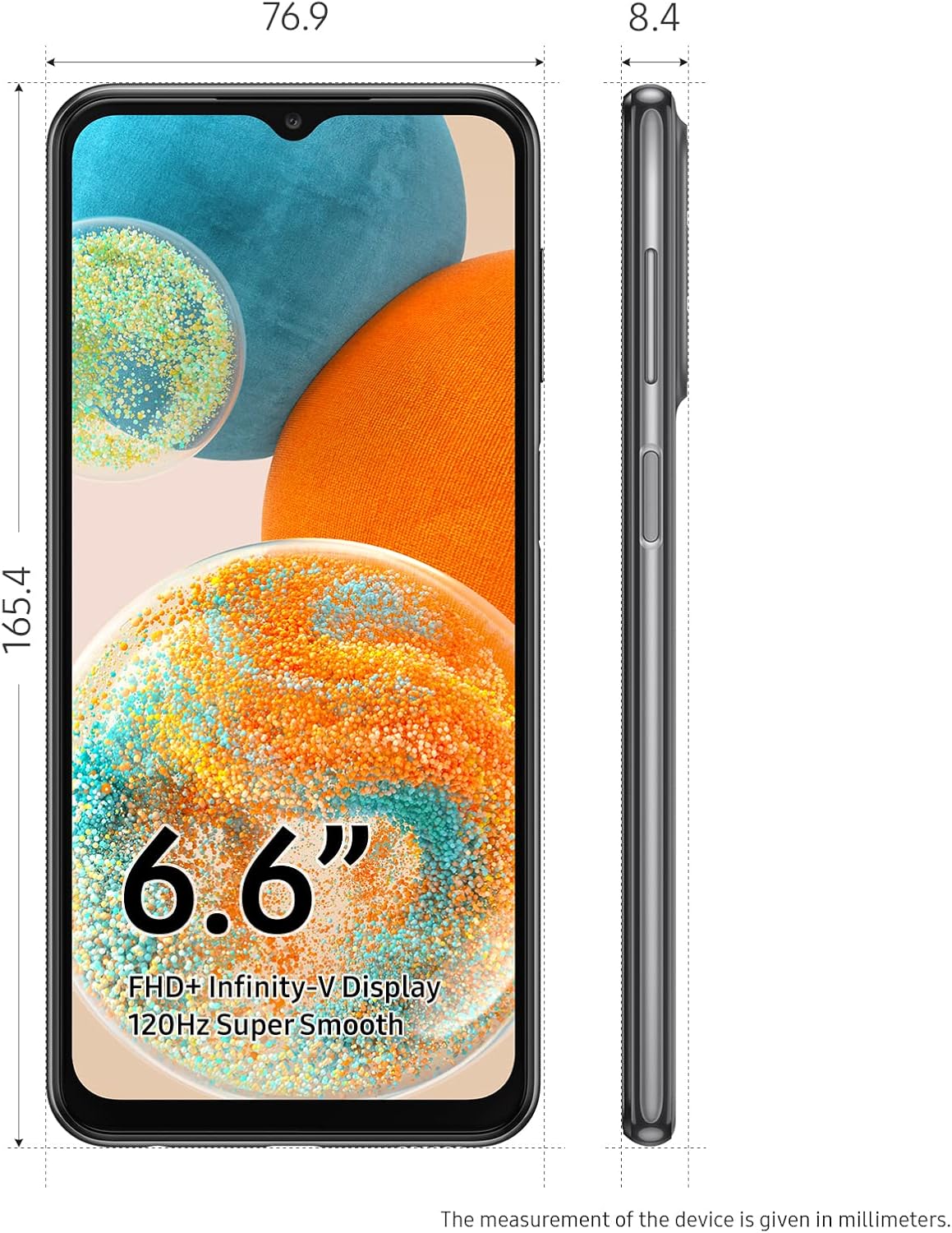 SAMSUNG Galaxy A23 5G A Series Cell Phone, Factory Unlocked Android Smartphone, 64GB, Wide Lens Camera, 6.6” Infinite Display Screen, Long Battery Life, US Version, 2022, Black