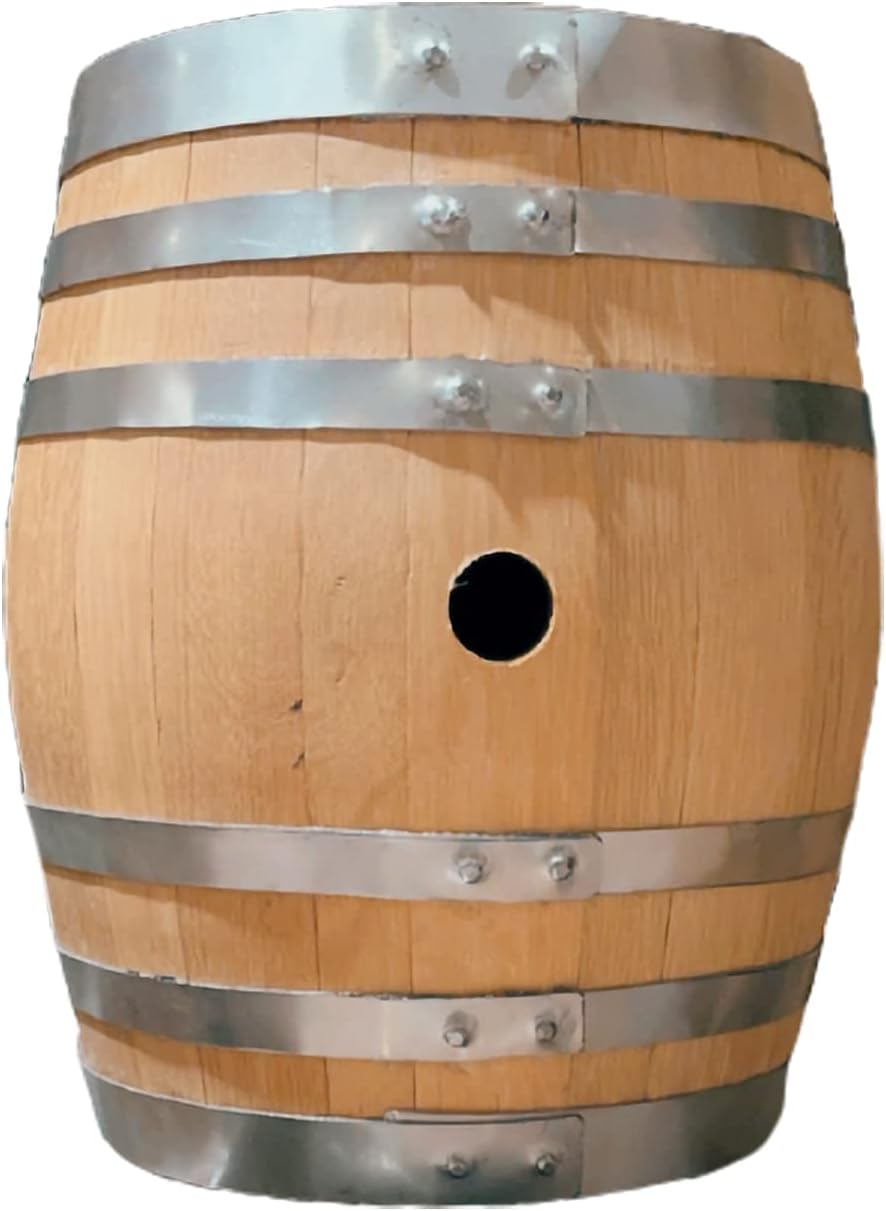 Midwest Barrel Company Authentic Kentucky Bourbon/Whiskey Barrel (53 Gallon) Used Genuine American Oak Wood Barrel