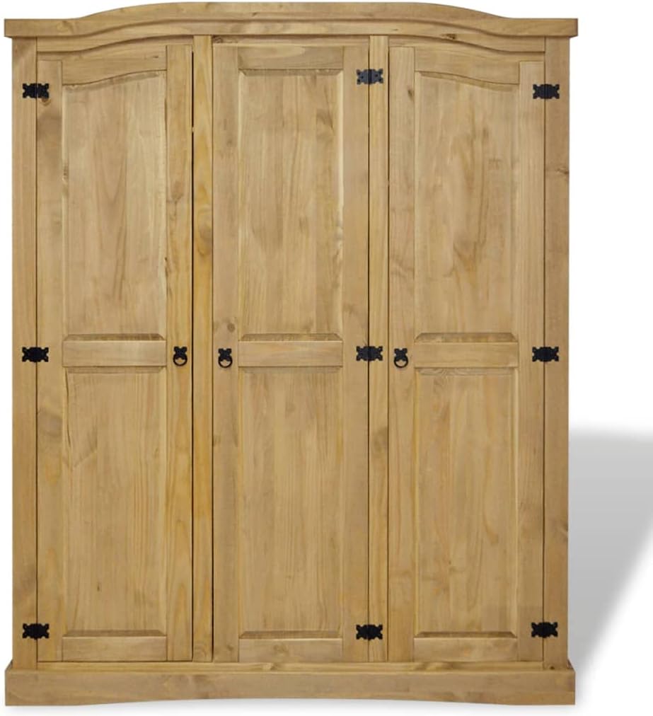 Wardrobe Mexican Pine Corona Range 3 Doors.Cabinets & Storage,Cupboards & Wardrobes