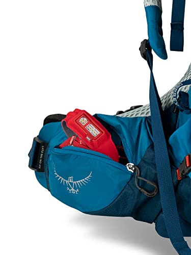 Osprey Atmos AG LT 65L Men's Backpacking Backpack, Black, L/XL