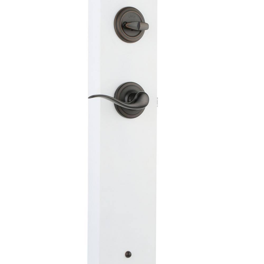 Kwikset Arlington Single Cylinder Handleset with Tustin Lever, Venetian Bronze
