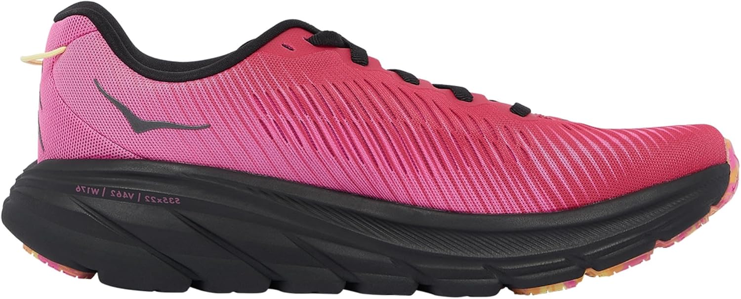 HOKA ONE ONE Womens Rincon 3 Running Shoes (Raspberry/Strawberry, US Footwear Size System, Adult, Women, Numeric, Medium, 9.5)