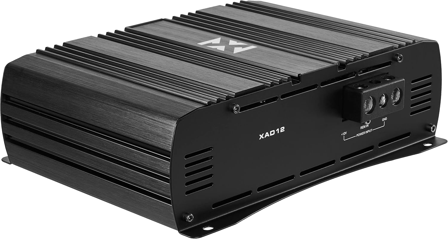 NVX XAD41 1200W RMS 1-OHM Stable Full Bridge Class D High Power Competition Full Range Bridgeable 4-Channel Car Audio MOSFET Amplifier