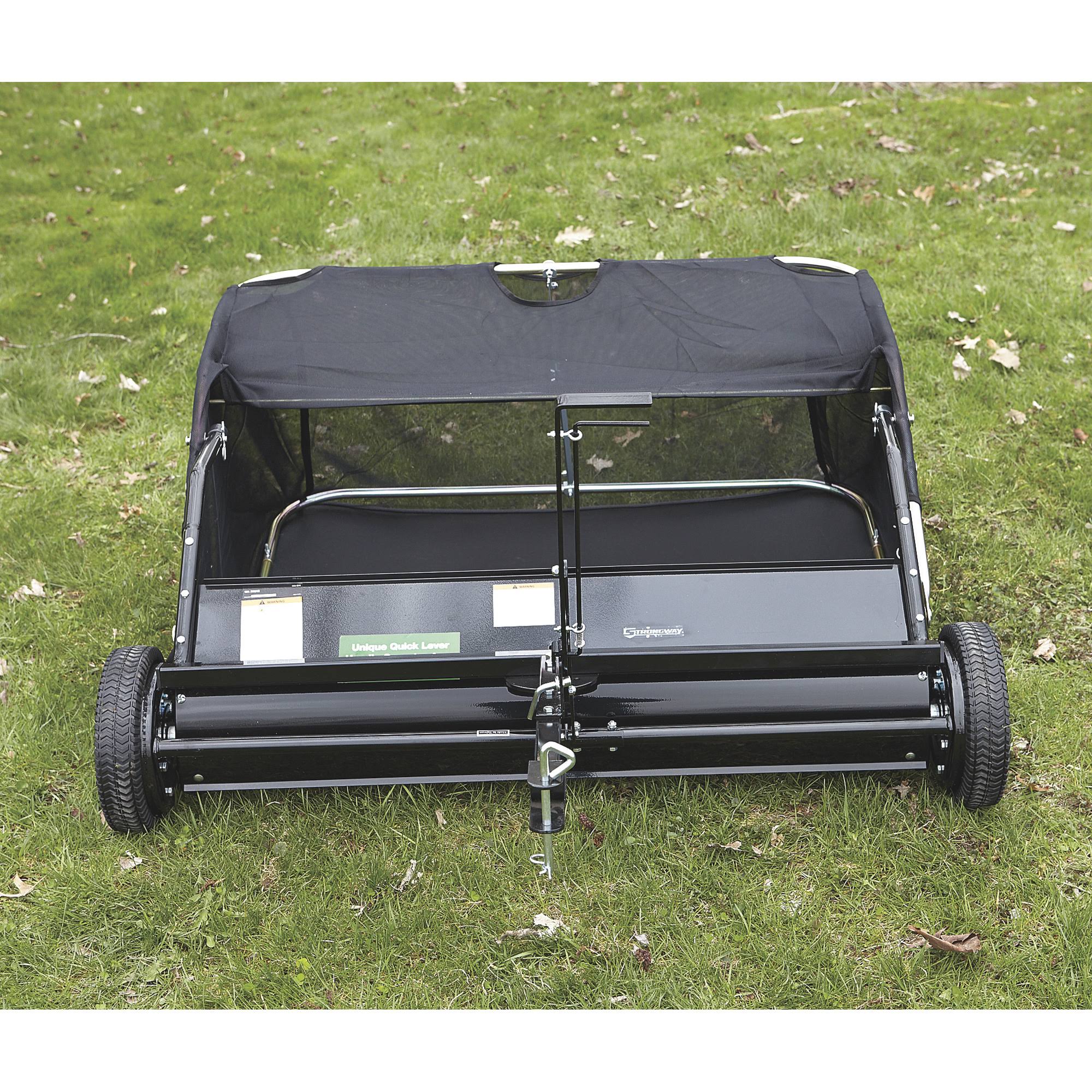 Strongway 49172 42 inch Lawn Sweeper - 13 Cu. ft. Capacity