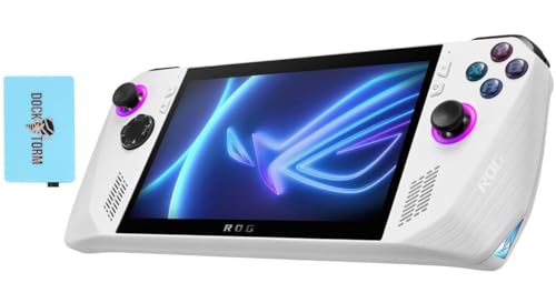ASUS ROG Ally 7" 120Hz Gaming Handheld - Ryzen Z1 Extreme 8-Core - 16GB RAM, 1TB M.2 2230 PCIe SSD - White, Win 11 Home. Bundle with Dockztorm Hub
