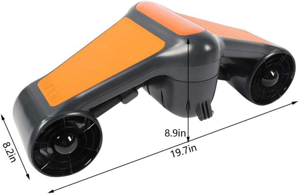 110-240V 180-480W Electric Sea Scooter Water Propeller Scooter with Battery Swimming Diving Equipment Underwater Accelerator,Orange