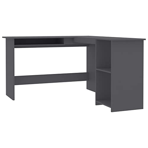 L-Shaped Corner Desk Sonoma Oak 47.2"x55.1"x29.5" Engineered Wood, Office Desks & Workstations, Study Desk, Dressing Table, Desk Table for Study, Bedroom, Office