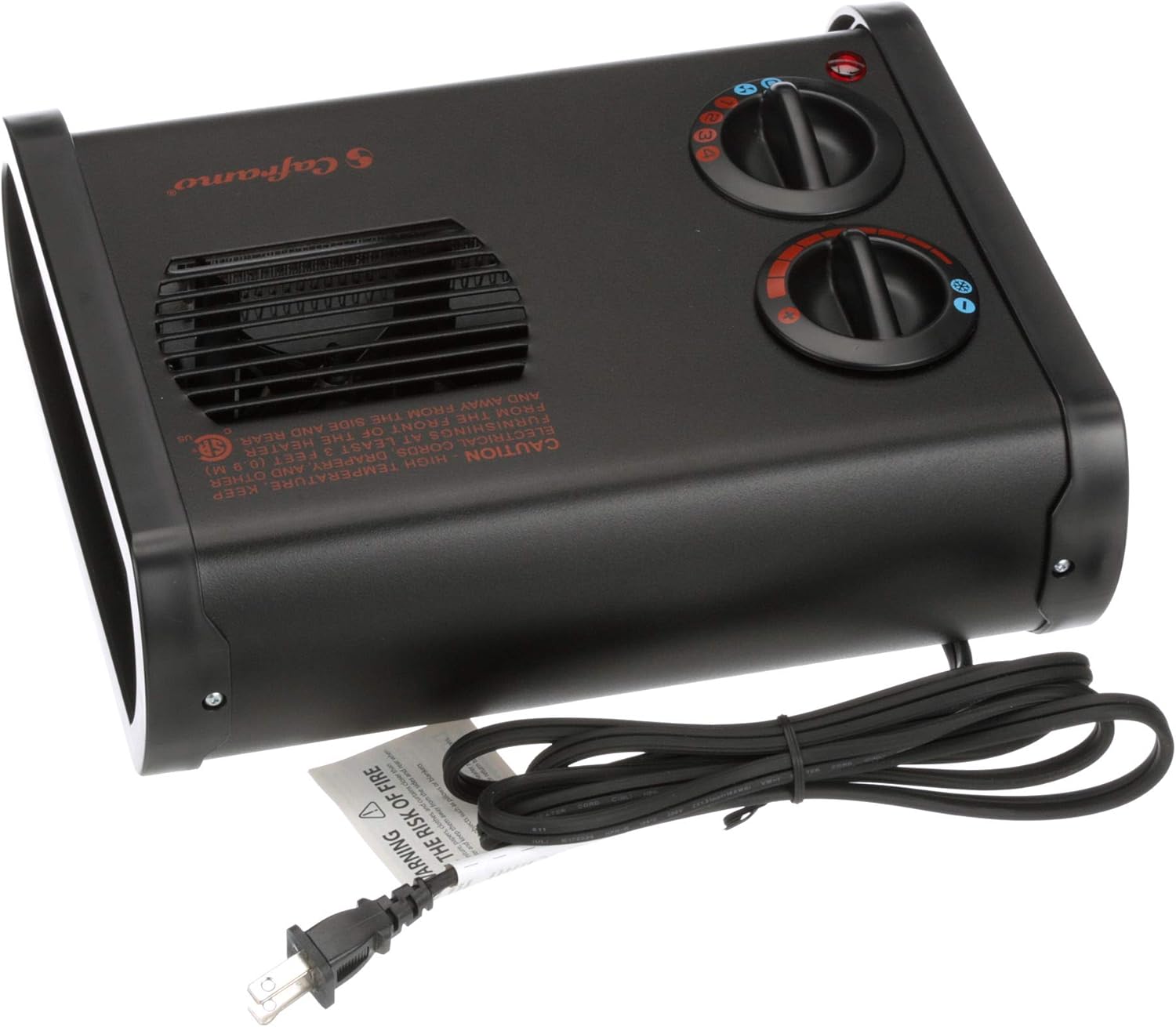Caframo True North Heater. Low Profile, Quiet, Powerful Heater for Work and Home. Black, 11.25" x 8" x 5" (9206CABBX)