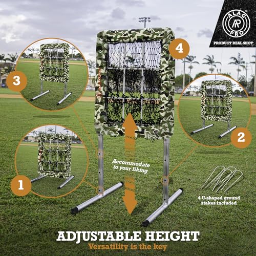 ALAGPRO® The Original 9 Hole Pitching Net with Strike Zone Pocket | Pitching Target for Baseball & Softball Pitchers