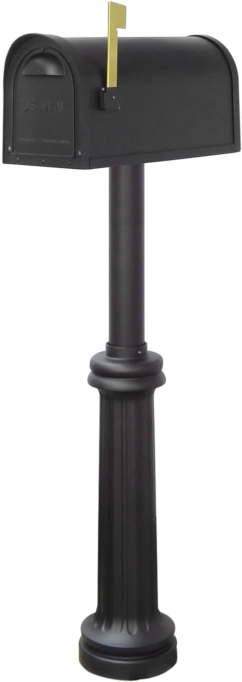 Special Lite Products Company Classic Curbside Mailbox with Locking Insert Bradford Mailbox Post