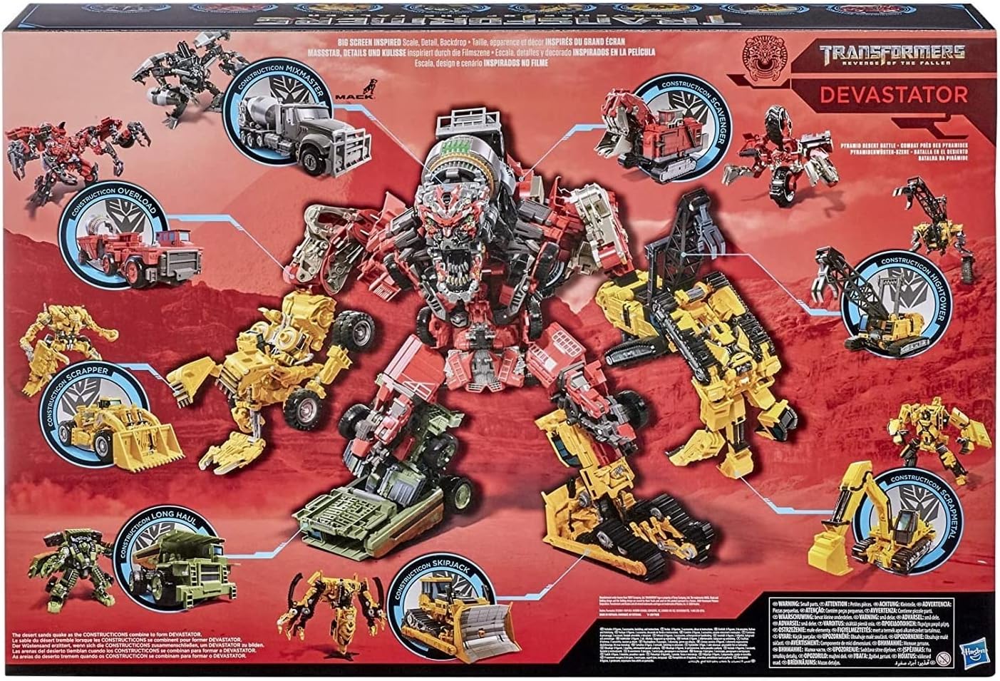 Hasbro Transformers Studio Series Revenge of The Fallen Devastator Constructicon Combiner Set, Ages 8 and up