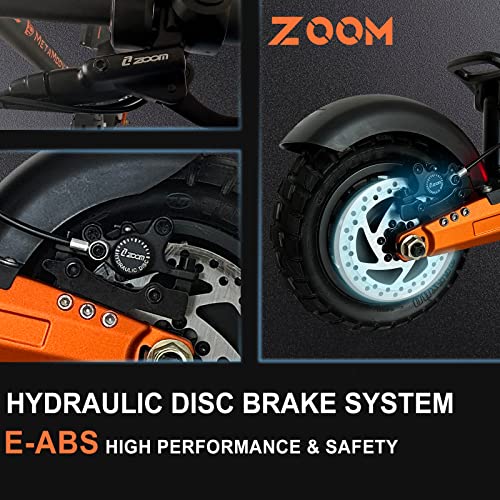 ZO08 Electric Scooter, 3000W Dual Motors Scooter for Adults Up to 45 MPH Fast Speed, 52 Miles Long Range, Dual Disk Brake Dual Suspension 10" Off Road Tires Adult Electric Scooter with Seat