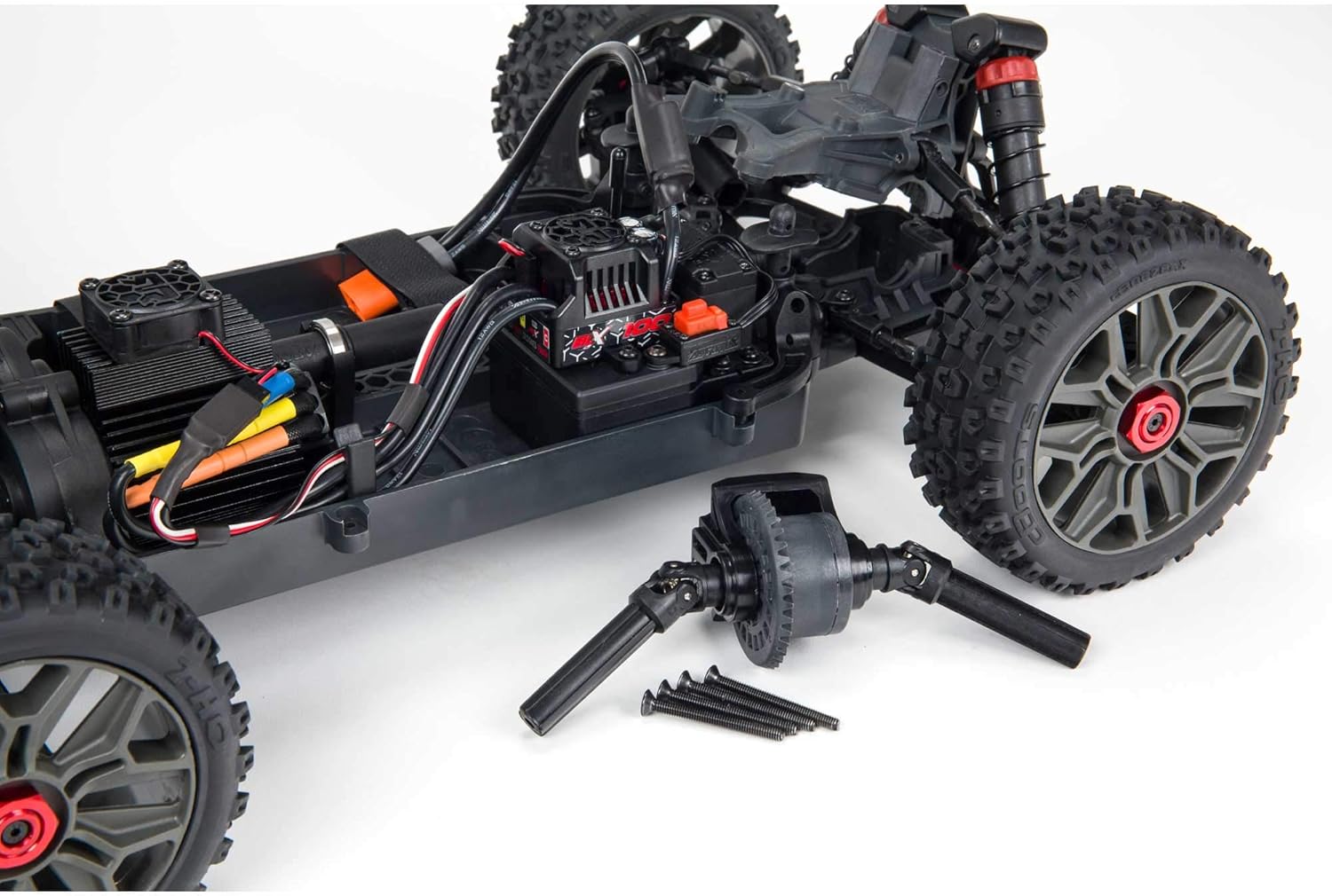 ARRMA 1/8 Typhon 4X4 V3 3S BLX Brushless Buggy RC Truck RTR (Transmitter and Receiver Included, Batteries and Charger Required), Red, ARA4306V3, Unisex Adult