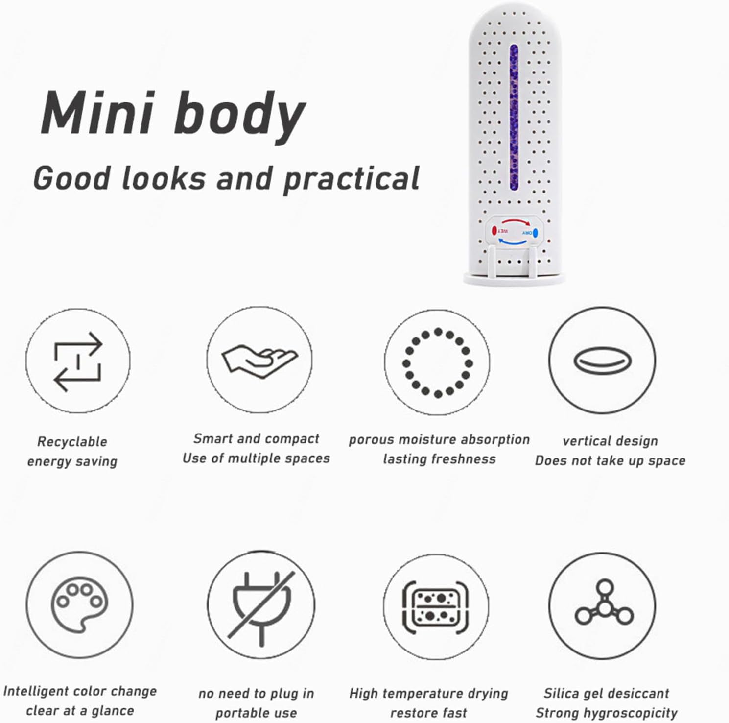 Best Dehumidifiers For Home, Dehumidifiers For Bedroom With Base Closet Humidity Absorber, For Closed Spaces, Cabinet Andcloset,2PCS