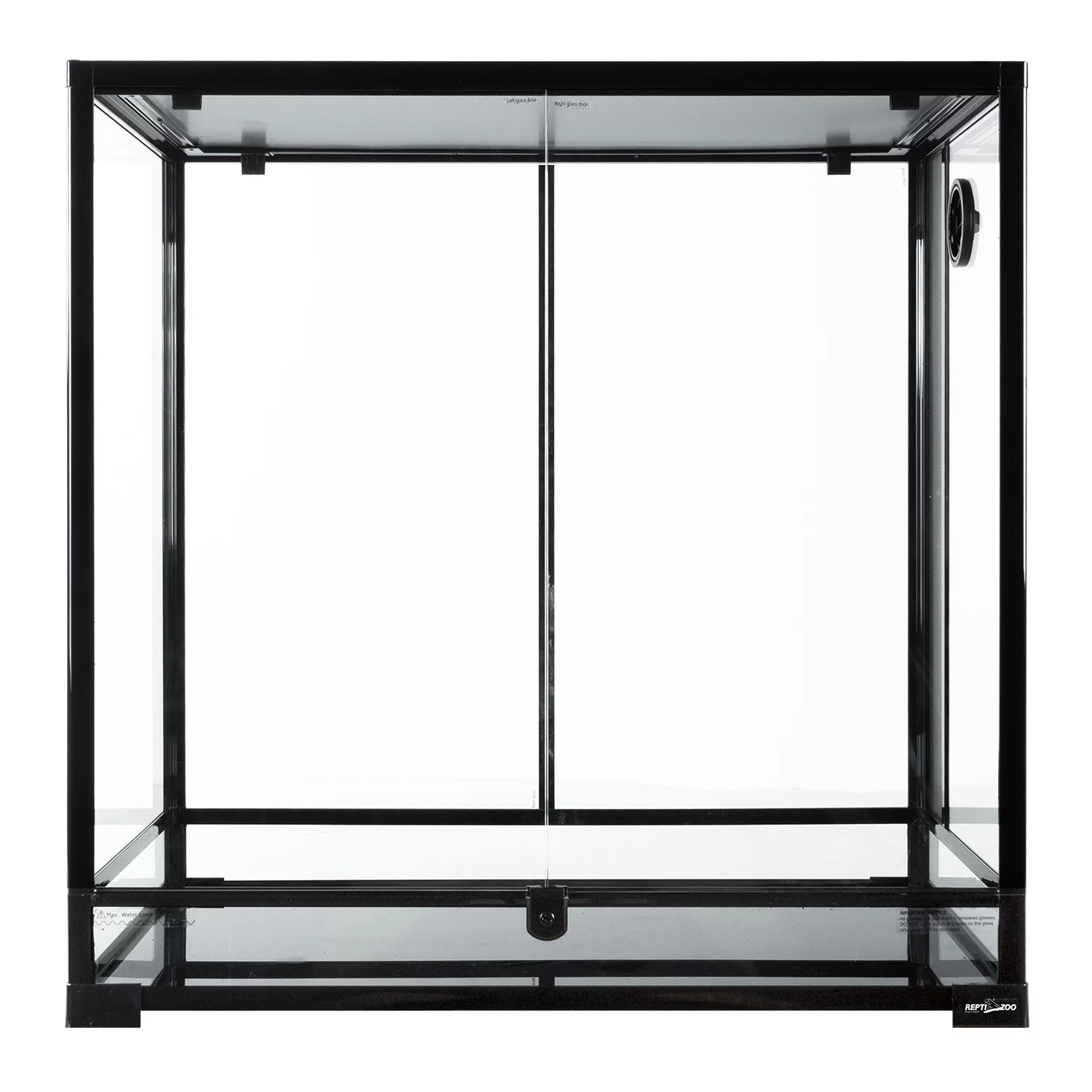 GUZZLO Full Glass 58 Gallon Reptile Tank, Front Opening Reptile Terrarium 30" x 18"x 30", Double Hinged Opening Doors & Top Screen Ventilation