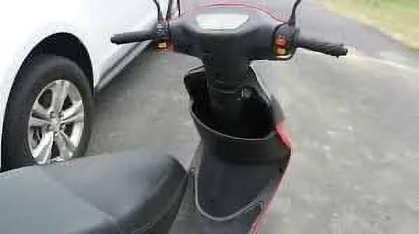 HHH 2023 Brand New Upgraded 49cc/ 50cc Gas Fully Automatic Scooter Moped MP50-02 with Matching Trunk - Sporty Blue