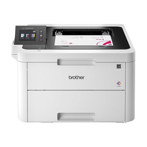 Brother HL-L3230CDW Compact Digital Color Printer Providing Laser Printer Quality Results with Wireless Printing and Duplex Printing, Amazon Dash Replenishment Ready, White